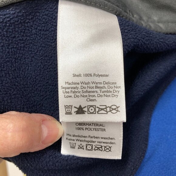 Eddie Bauer‎ Men's Track Jacket, Size Medium, Blue Colorblock Full Zip Pockets - Picture 6 of 6